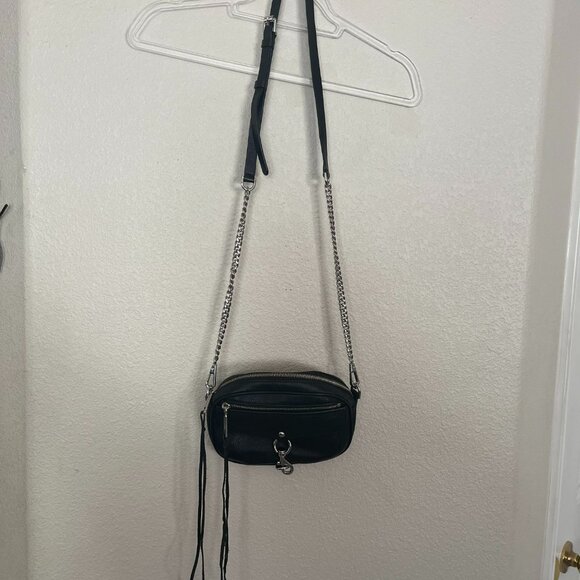 Rebecca Minkoff 100% Genuine Leather Black Crossbody Bag - Picture 3 of 10